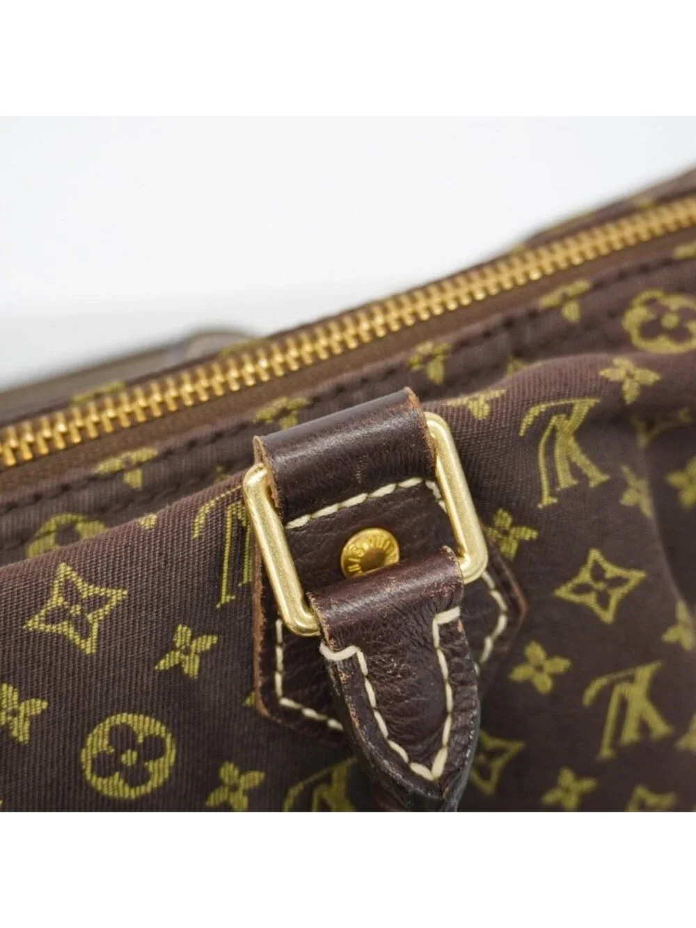Louis Vuitton Handbag Monogram Mini Lin Speedy 30 Ebene